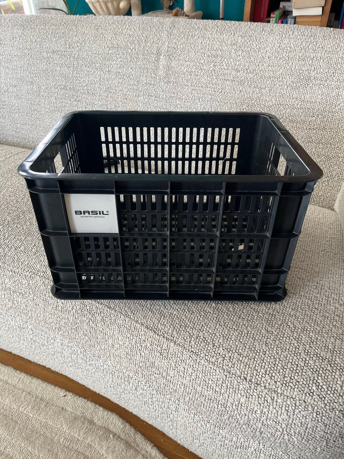 Basil Fietskrat Zwart Large - Handig en Stevig, Ophalen, Gebruikt, Overige typen, Minder dan 20 kg
