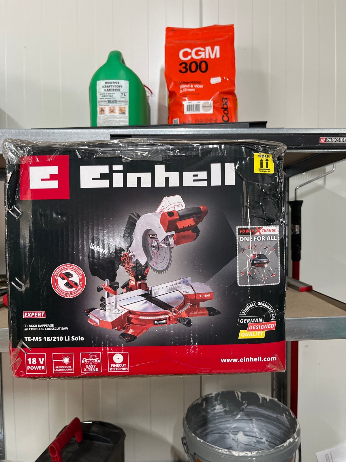 Einhell TE-MS 18/210 Li Solo accu-afkortzaag (zonder accu), Ophalen, Nieuw, Afkortzaag