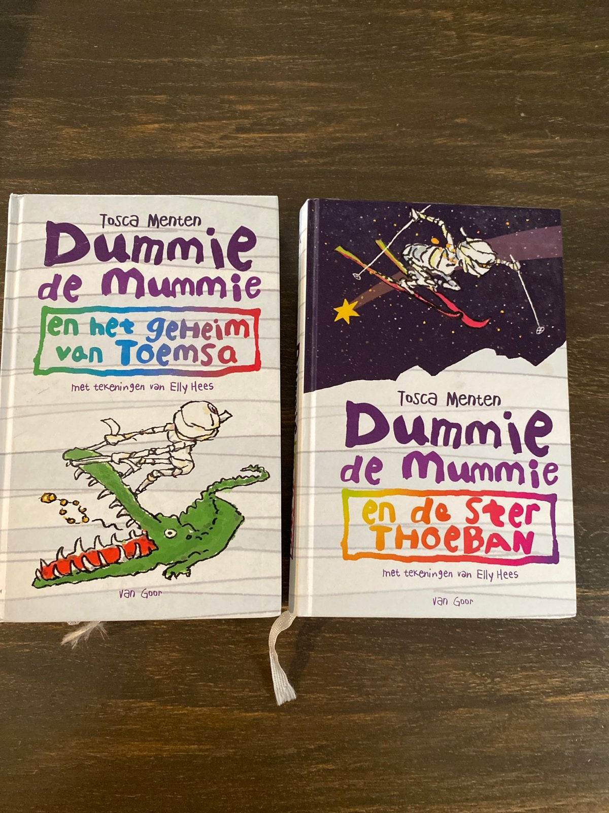 Dummie de Mummie boeken: Het geheim van Toemsa & De Ster Tho, Boeken, Ophalen of Verzenden, Zo goed als nieuw, Fictie