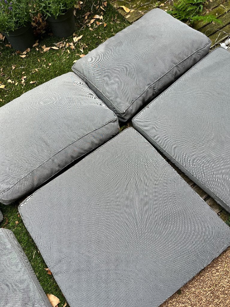 Tuinkussens grijs, Ophalen, Zo goed als nieuw
