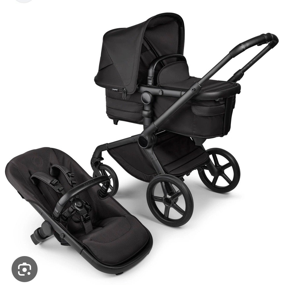 Bugaboo fox 5 renew noir limited edition + accessoires, Ophalen, Bugaboo, Zo goed als nieuw, Combiwagen
