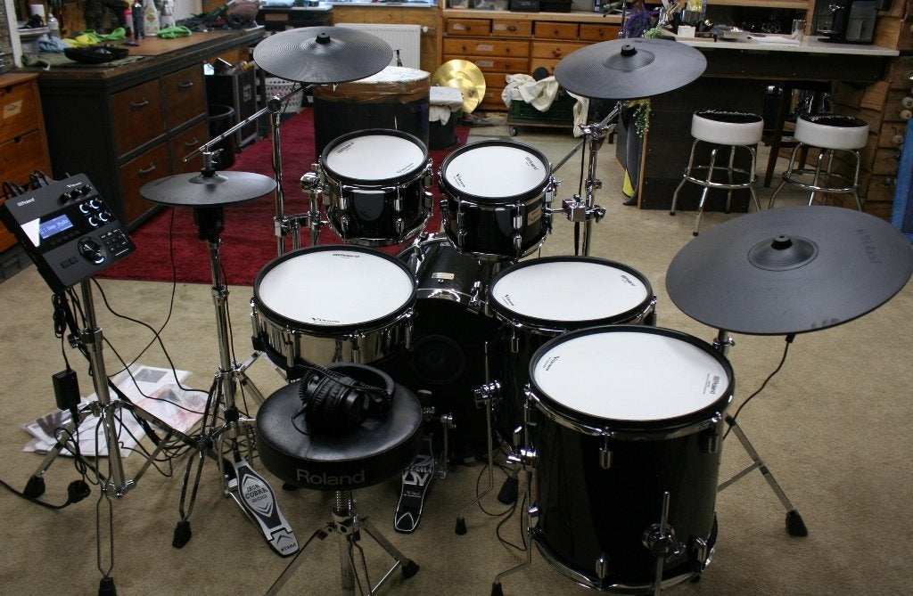 roland VAD 506 met extra floortom electrisch drumstel, Ophalen, Elektronisch, Zo goed als nieuw, Jouwdrumstel@gmail.com
