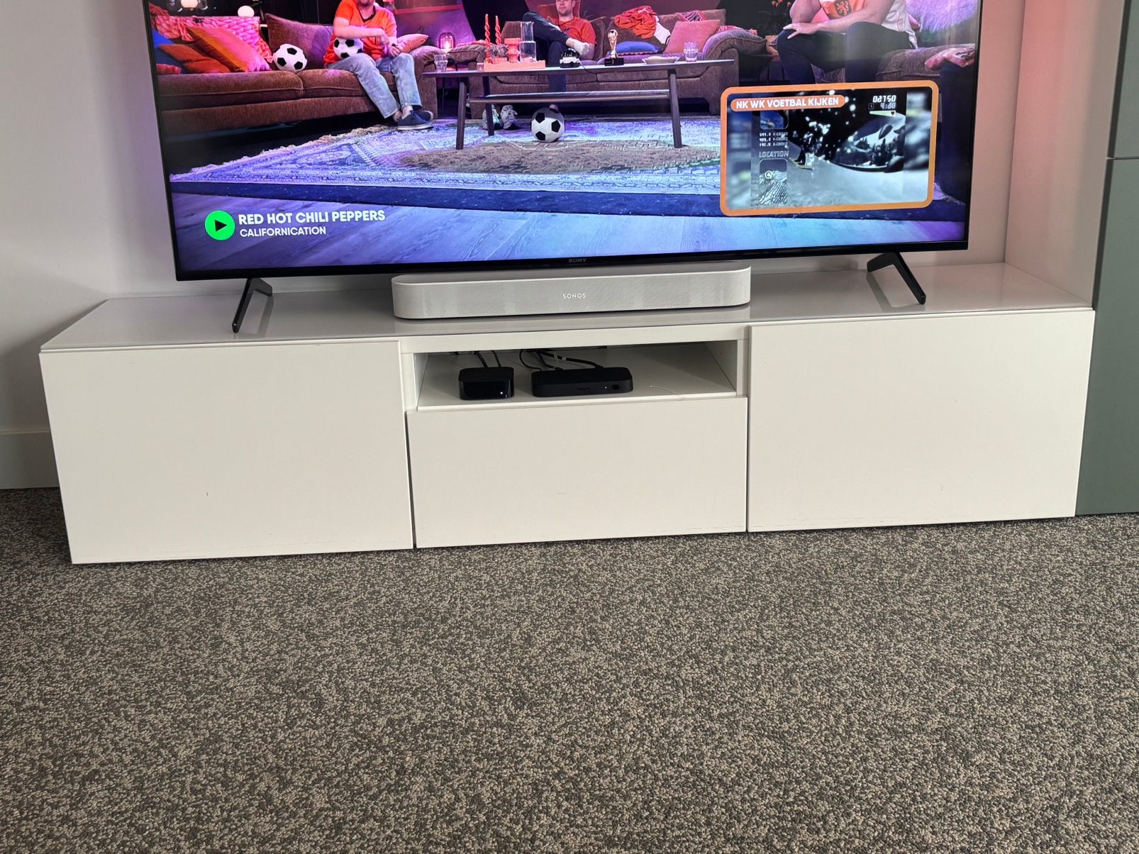 Tv meubel, Ophalen, Gebruikt, 150 tot 200 cm, Minder dan 100 cm