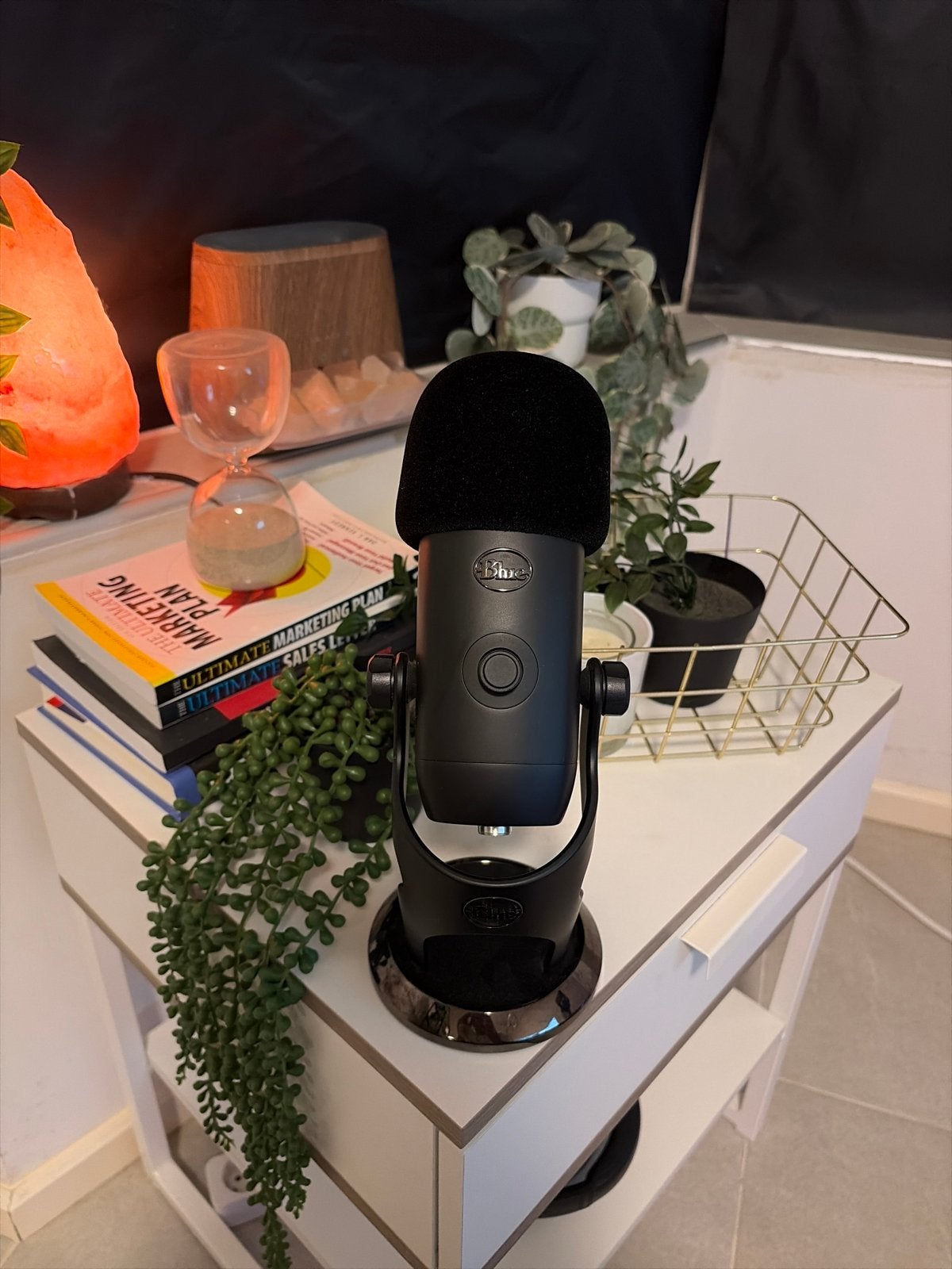 Blue Yeti USB Microfoon met Plopkap, Muziek en Instrumenten, Ophalen, Zo goed als nieuw, Studiomicrofoon