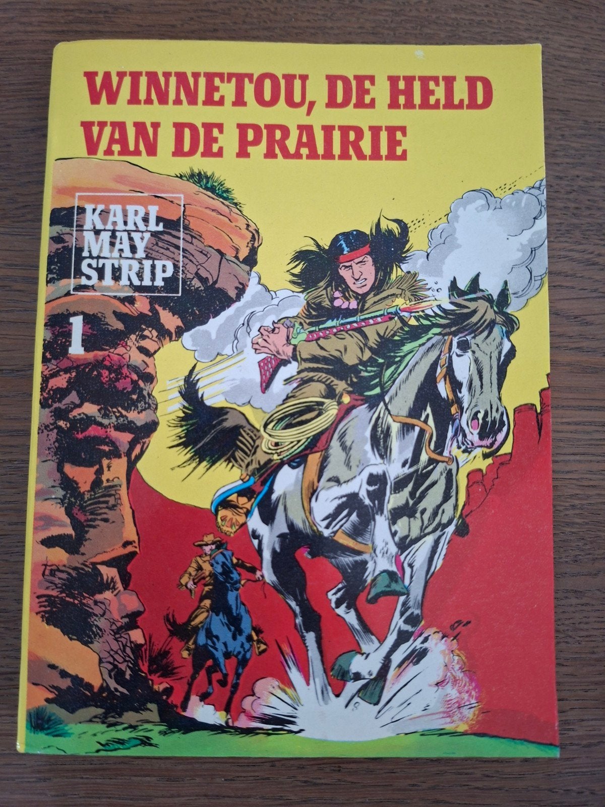 Karl May Strip 1: Winnetou, de held van de prairie, Eén stripboek, Ophalen of Verzenden, Gelezen, Karl May