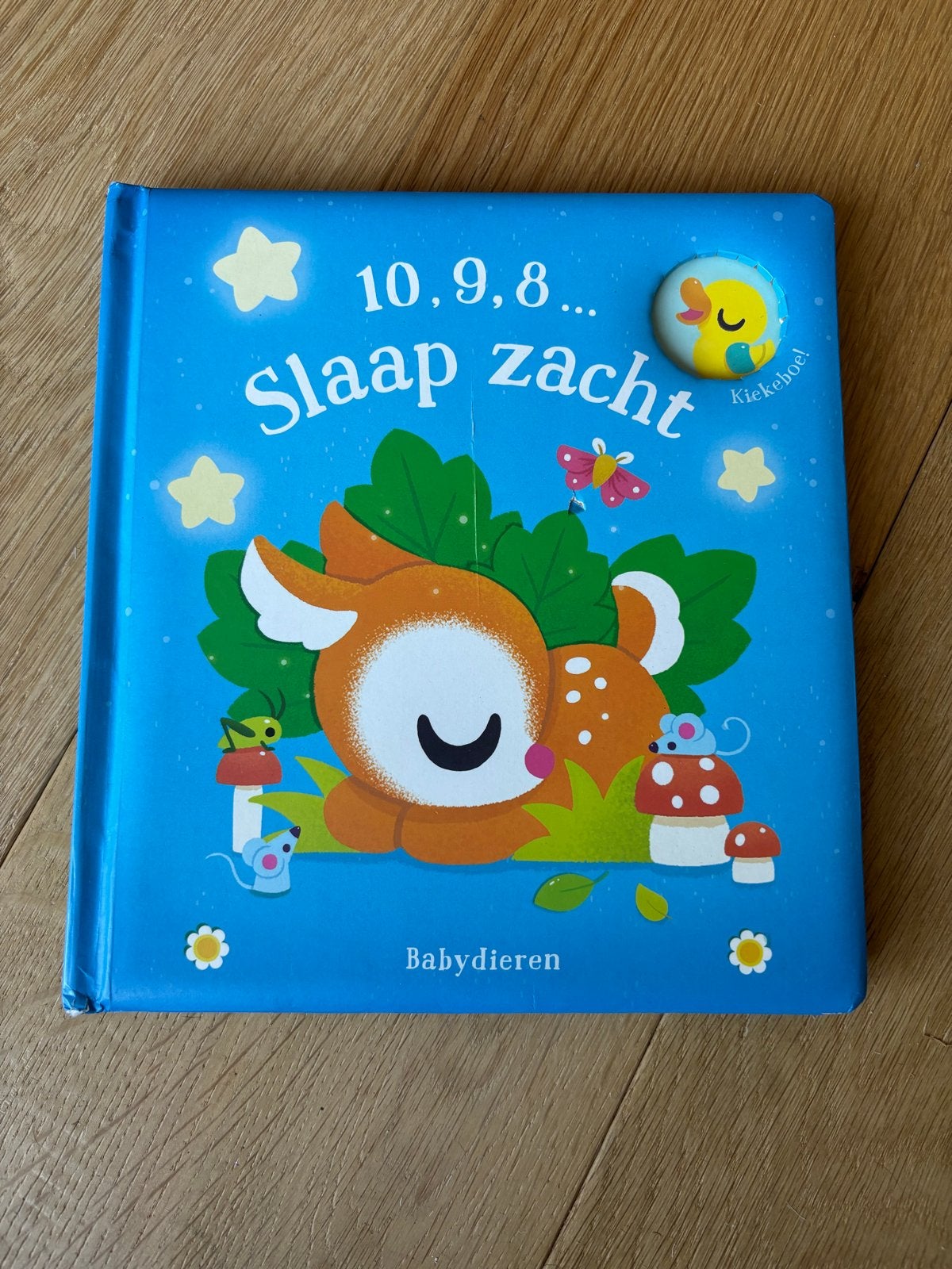 10,9,8... Slaap zacht - Baby dieren (Kiekeboe boek), Boeken, Ophalen of Verzenden, Zo goed als nieuw, Uitklap-, Voel- of Ontdekboek