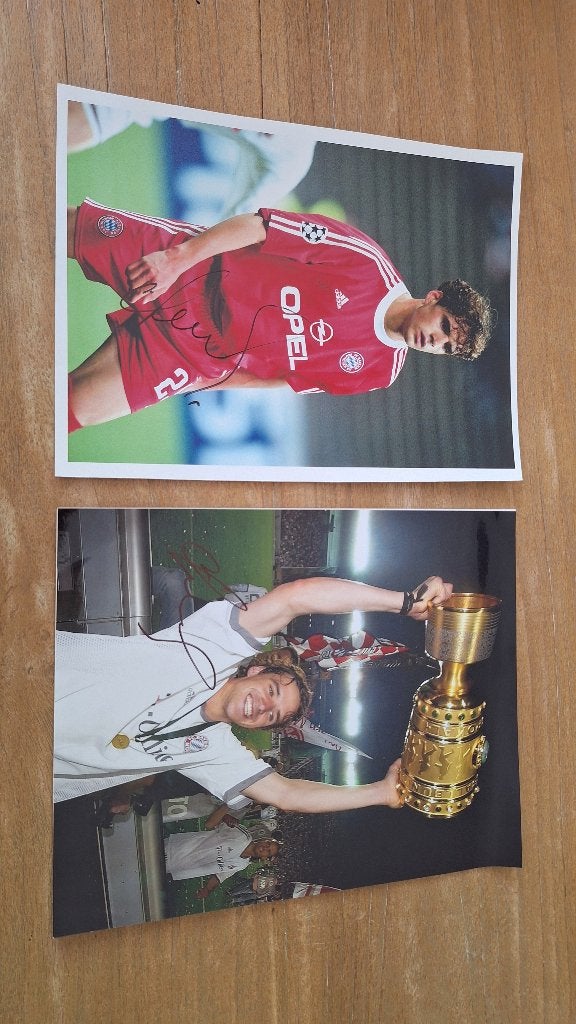Foto 20x25 cm met handtekening; Owen Hargreaves # Bayern, Ophalen of Verzenden, Nieuw, Buitenlandse clubs, Overige typen