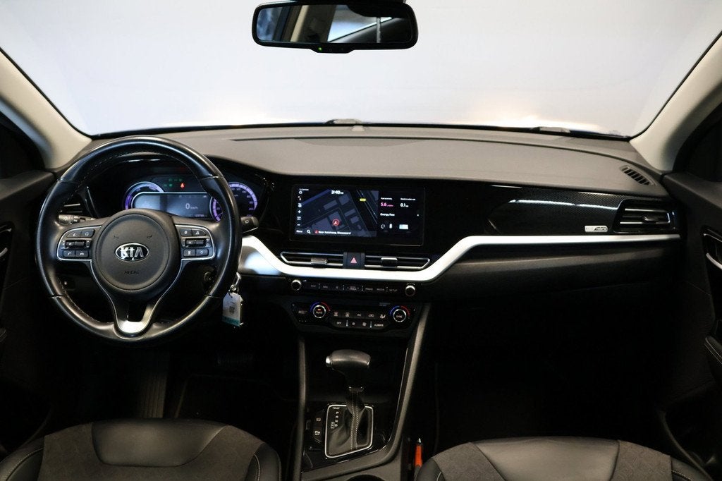 Kia Niro 1.6 GDi Hybrid DynamicLine, Auto's, Kia, Gebruikt, Blauw, Leder en Stof, Origineel Nederlands