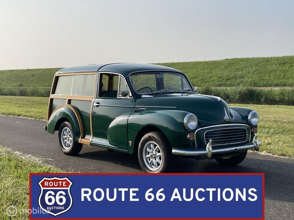 Morris Minor 1000 Traveller | 1969 | Route 66 Auctions, Auto's, Overige merken, Overige carrosserieën, Zwart, Bedrijf