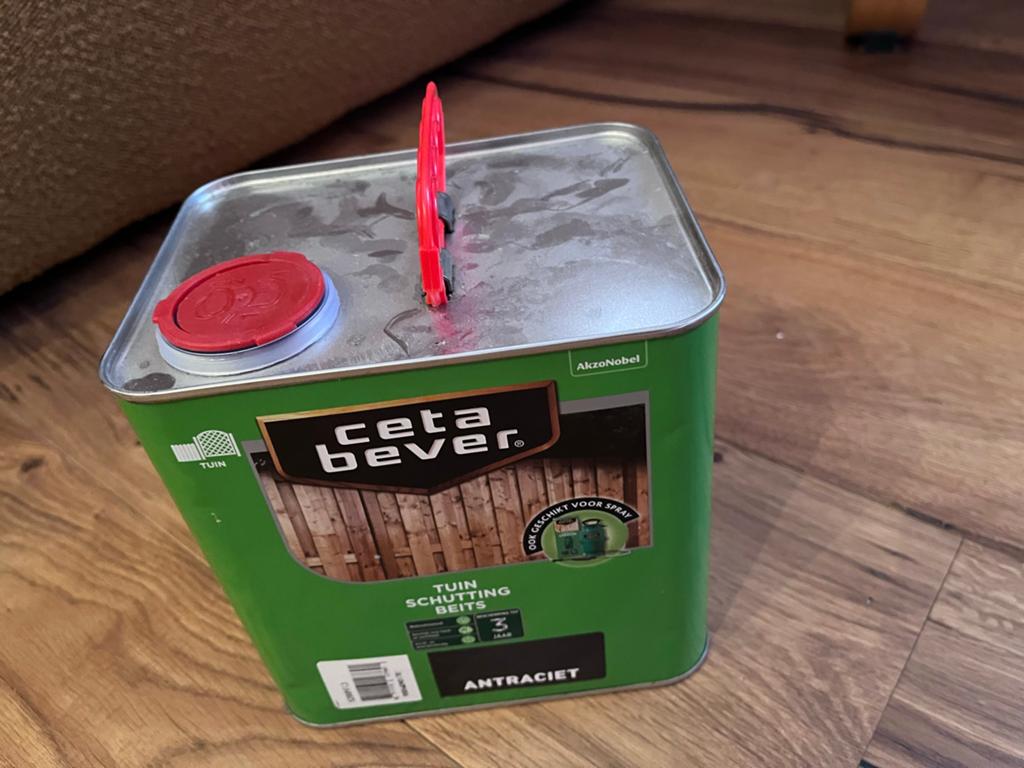 CetaBever Tuin Schutting Beits Antraciet, Nieuw, Beits, Ophalen of Verzenden, Grijs