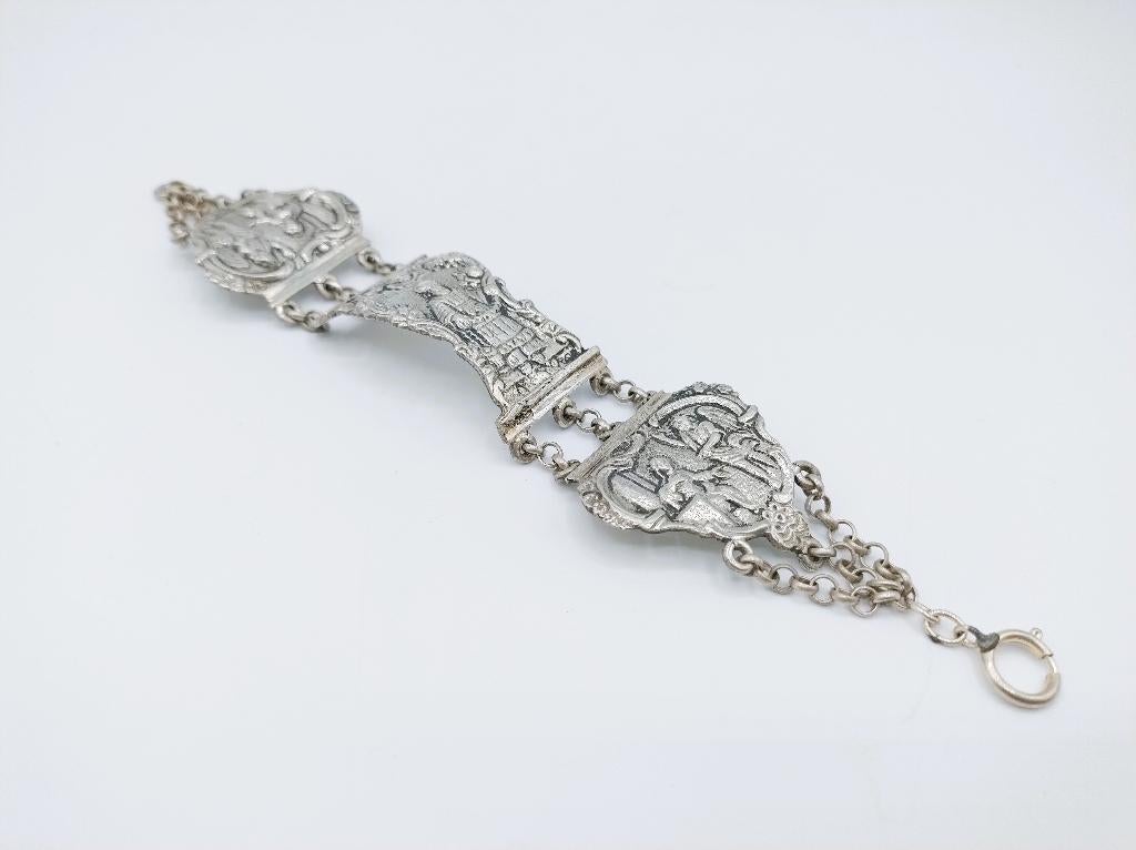 Zilveren armband van bijbelslot, Fa. Gelderblom, Schoonhoven, Info@zilverwebsite.nl, Verzenden, Zo goed als nieuw, Zilverwebsite.nl