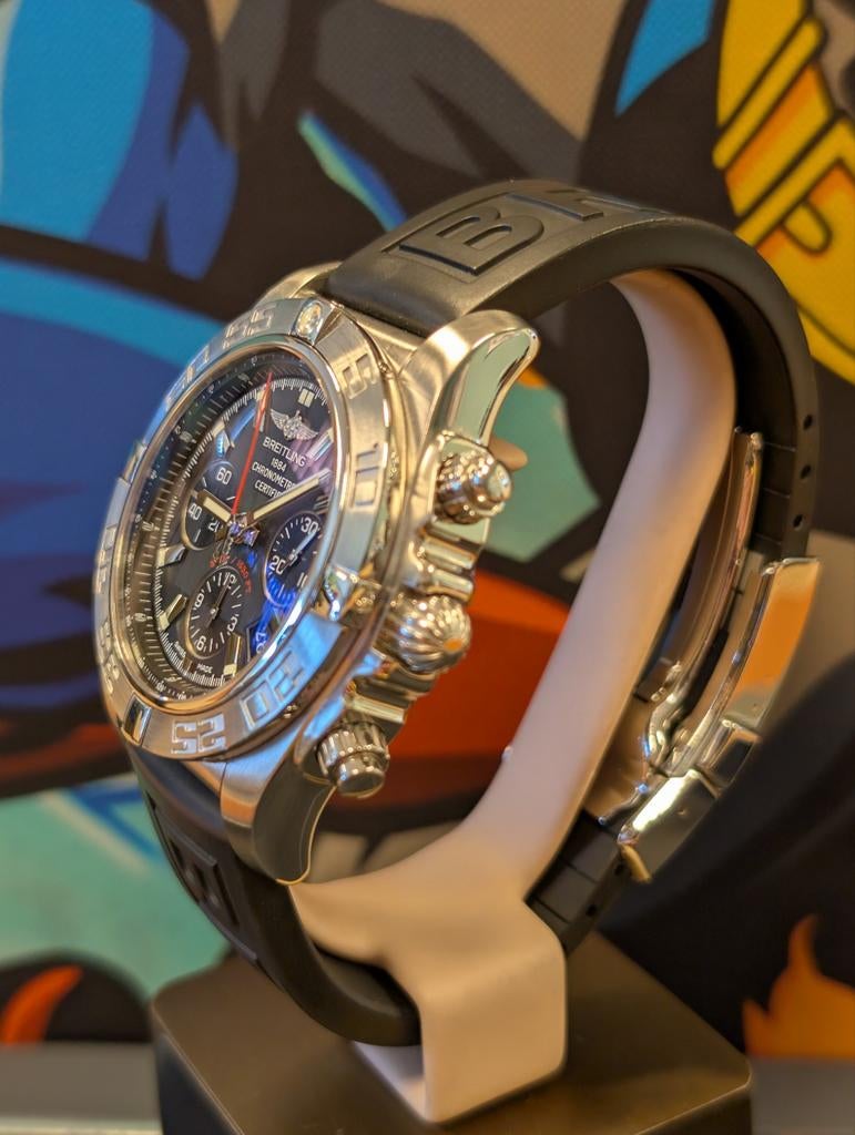 Breitling Chronomat B01 44mm flying fish nieuwe service, Ophalen of Verzenden, Zo goed als nieuw, Breitling