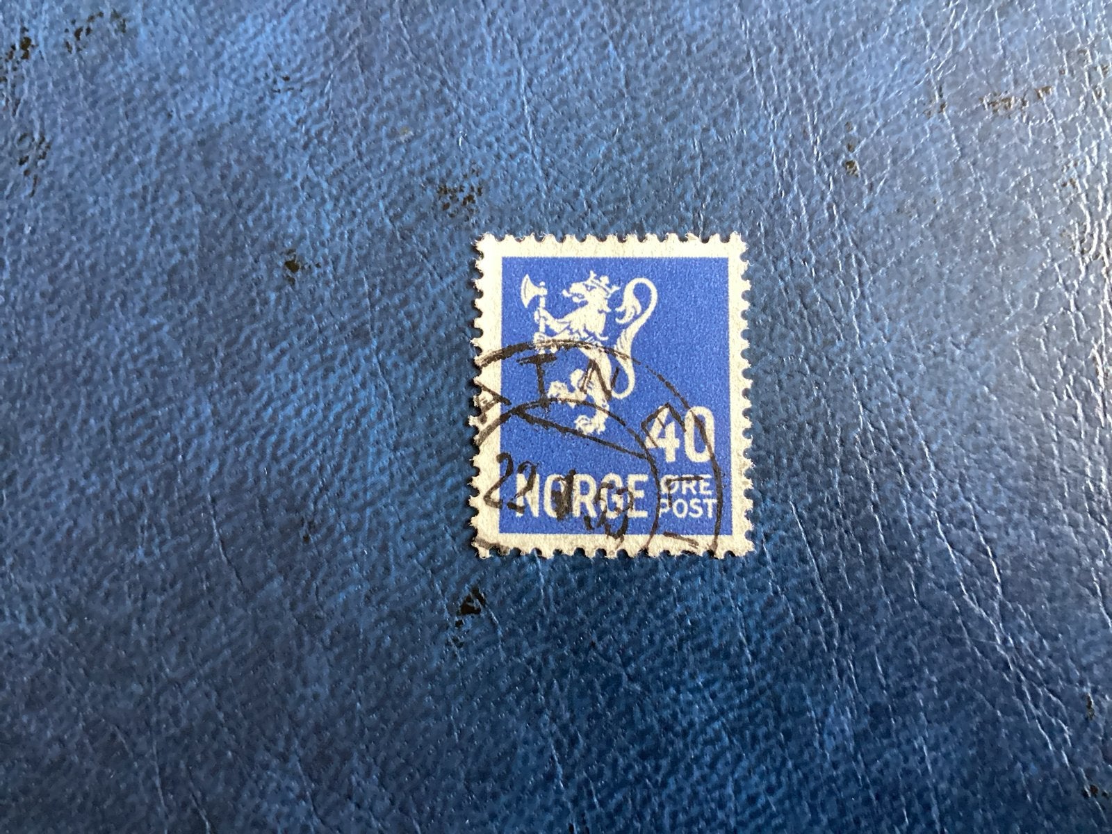 Noorwegen 1940/41- Mi.228- 40 Ore met leeuw en bijl., Ophalen of Verzenden, Overige landen, Gestempeld