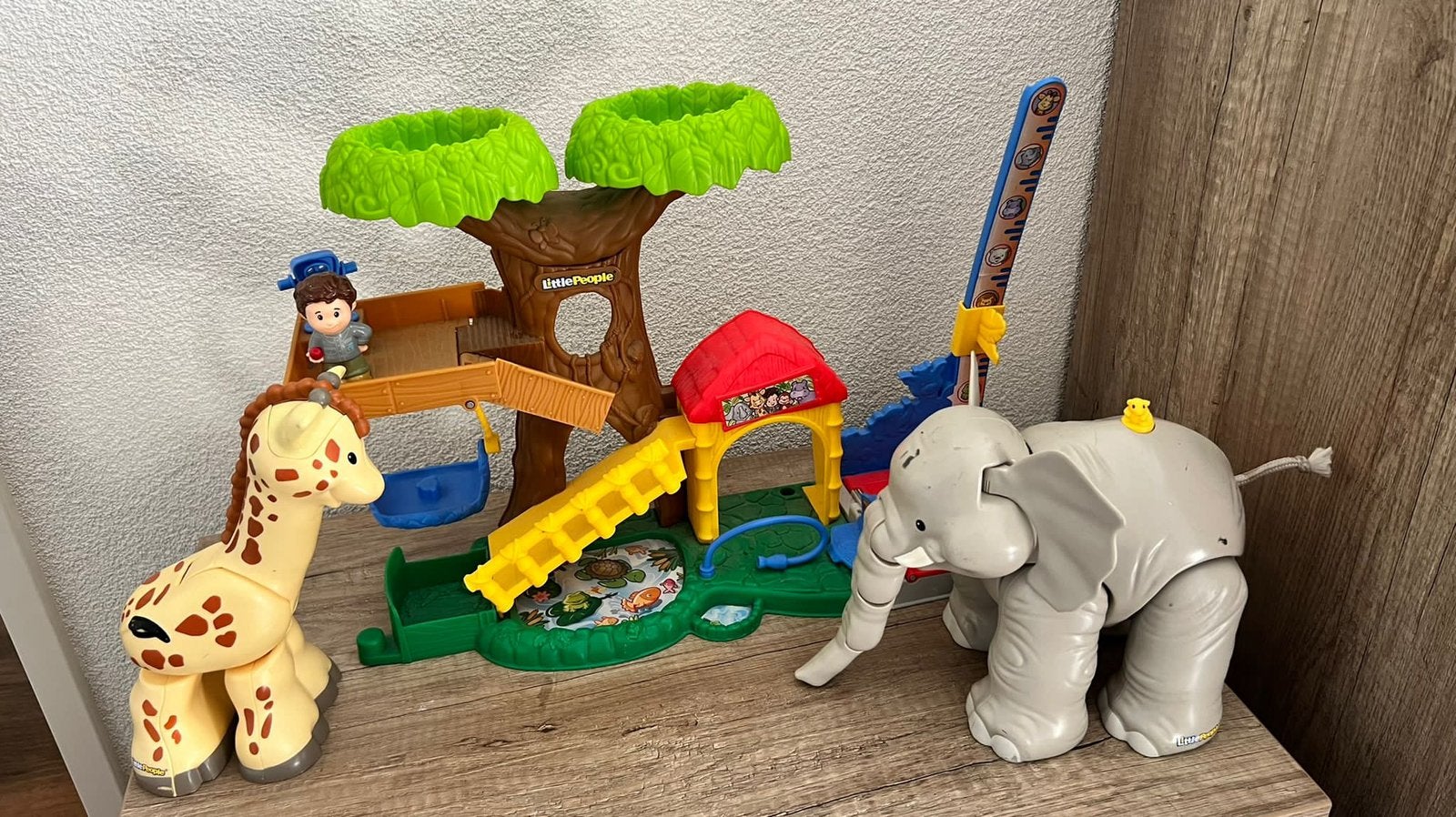 Fisher Price little people big animal zoo, Kinderen en Baby's, Speelgoed | Fisher-Price, Ophalen, Gebruikt, Speelset, Met geluid