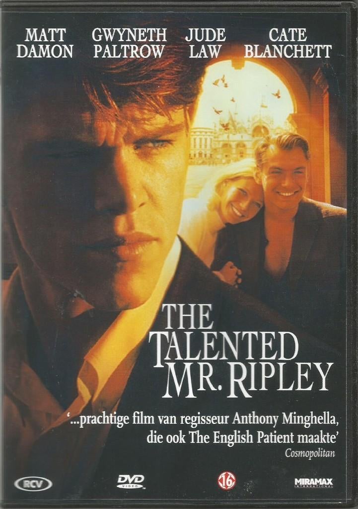 The talented mr. Ripley DVD, Cd's en Dvd's, Dvd's | Thrillers en Misdaad, Zo goed als nieuw, Detective en Krimi, Alle leeftijden