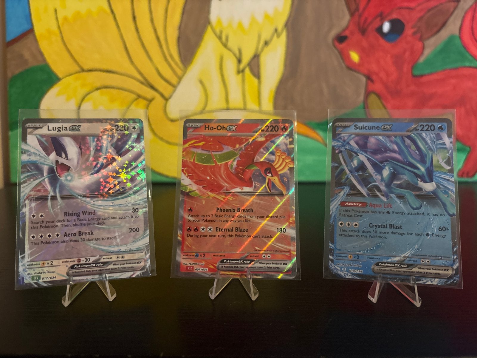 Pokémon Kaarten: Lugia GX, Ho-Oh GX, Suicune GX, Ophalen of Verzenden, Zo goed als nieuw, Meerdere kaarten