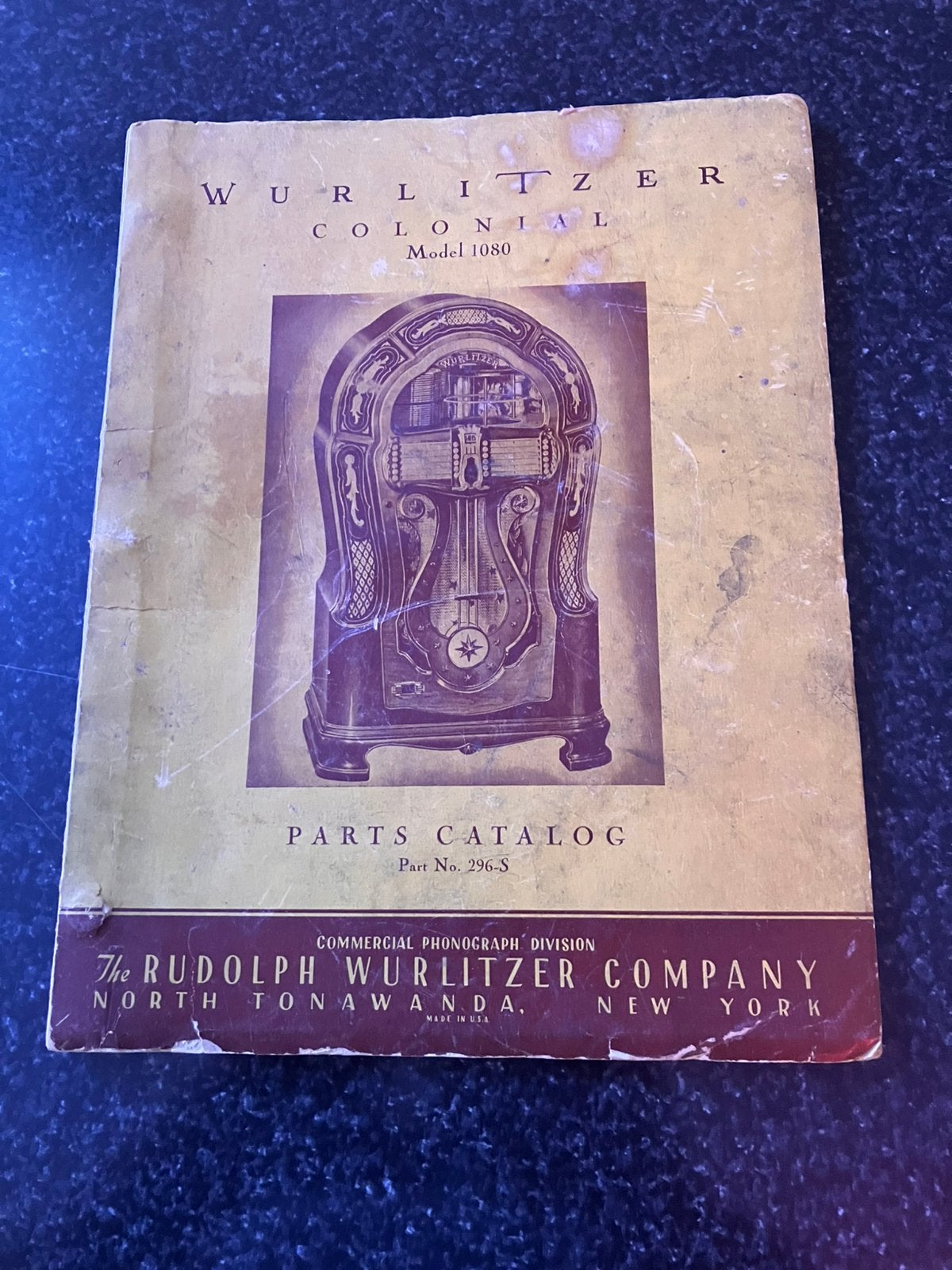 Wurlitzer 1080 manual, Ophalen of Verzenden, Zo goed als nieuw, Voor 1950, Wurlitzer