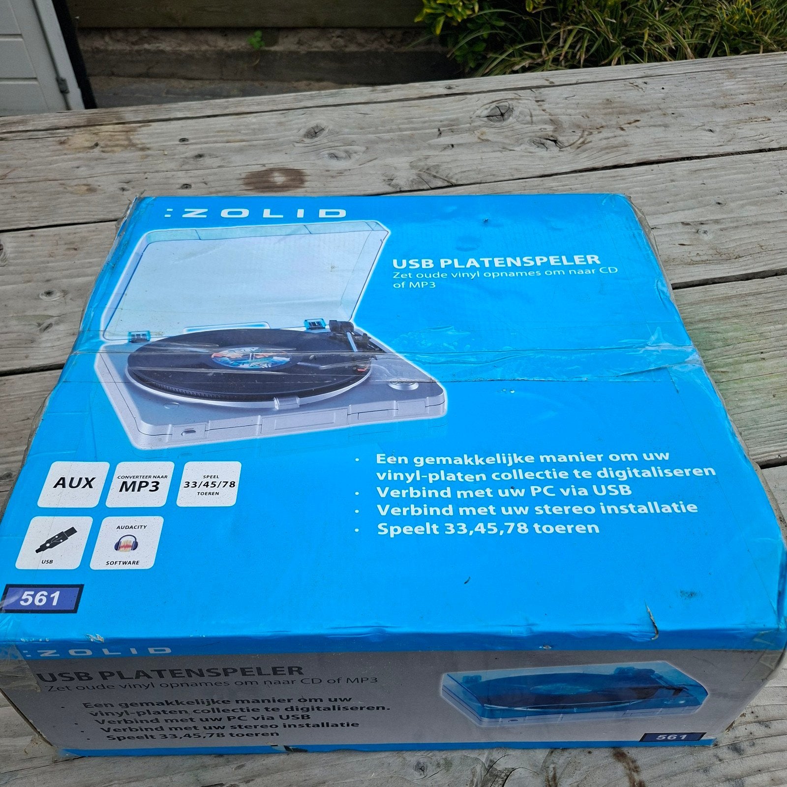 Zolid usb platenspeler, Audio, Tv en Foto, Platenspelers, Ophalen of Verzenden, Nieuw, Overige merken