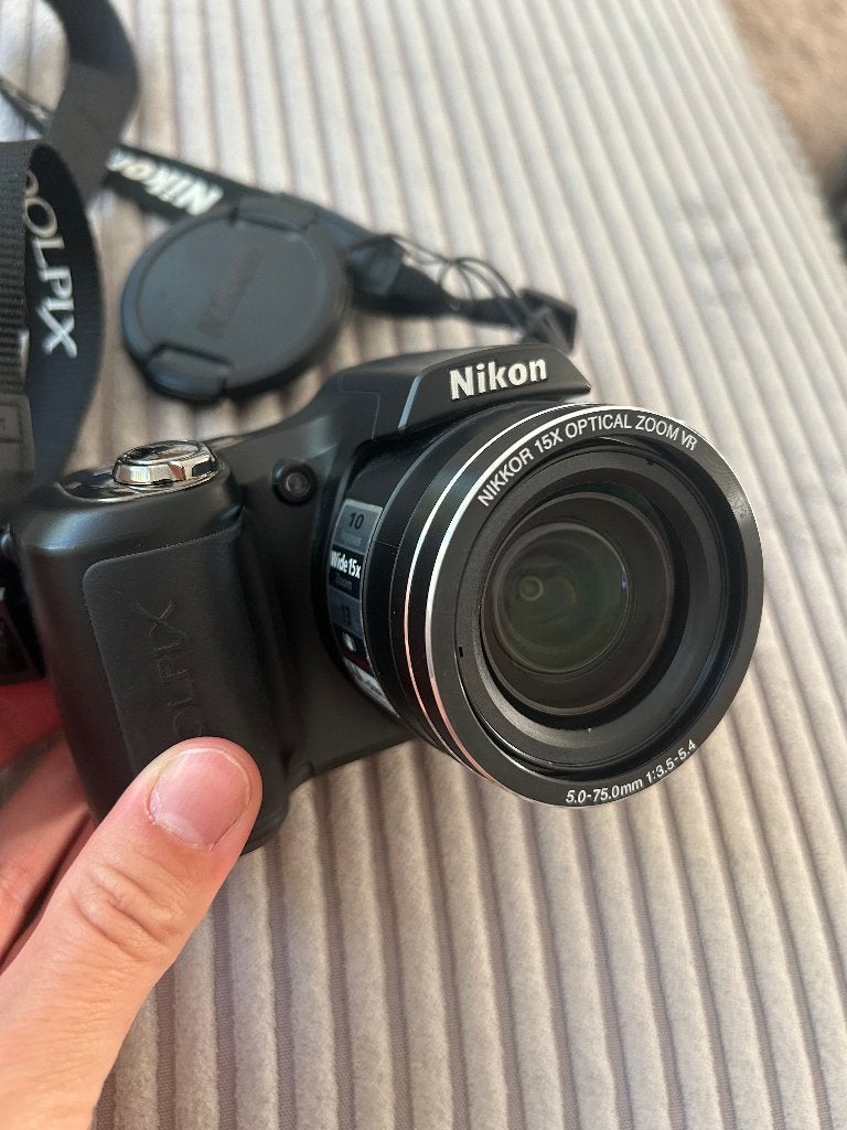 Nikon coolpix L100, Audio, Tv en Foto, Fotocamera's Digitaal, Ophalen, Geheugenkaart, Zo goed als nieuw, Compactcamera