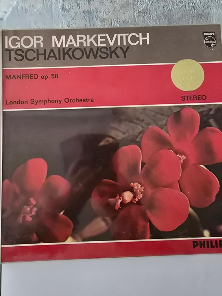 Igor Markevitch Tchaikovsky Manfred op. 58 LP, Cd's en Dvd's, Vinyl | Klassiek, Gebruikt, Ophalen of Verzenden, Romantiek, 12 inch