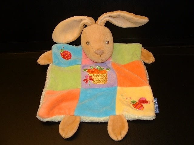KALOO KONIJN KNUFFELDOEKJE VELOURS BEIGE DOEKJE, Ophalen of Verzenden, Nieuw, Overige typen