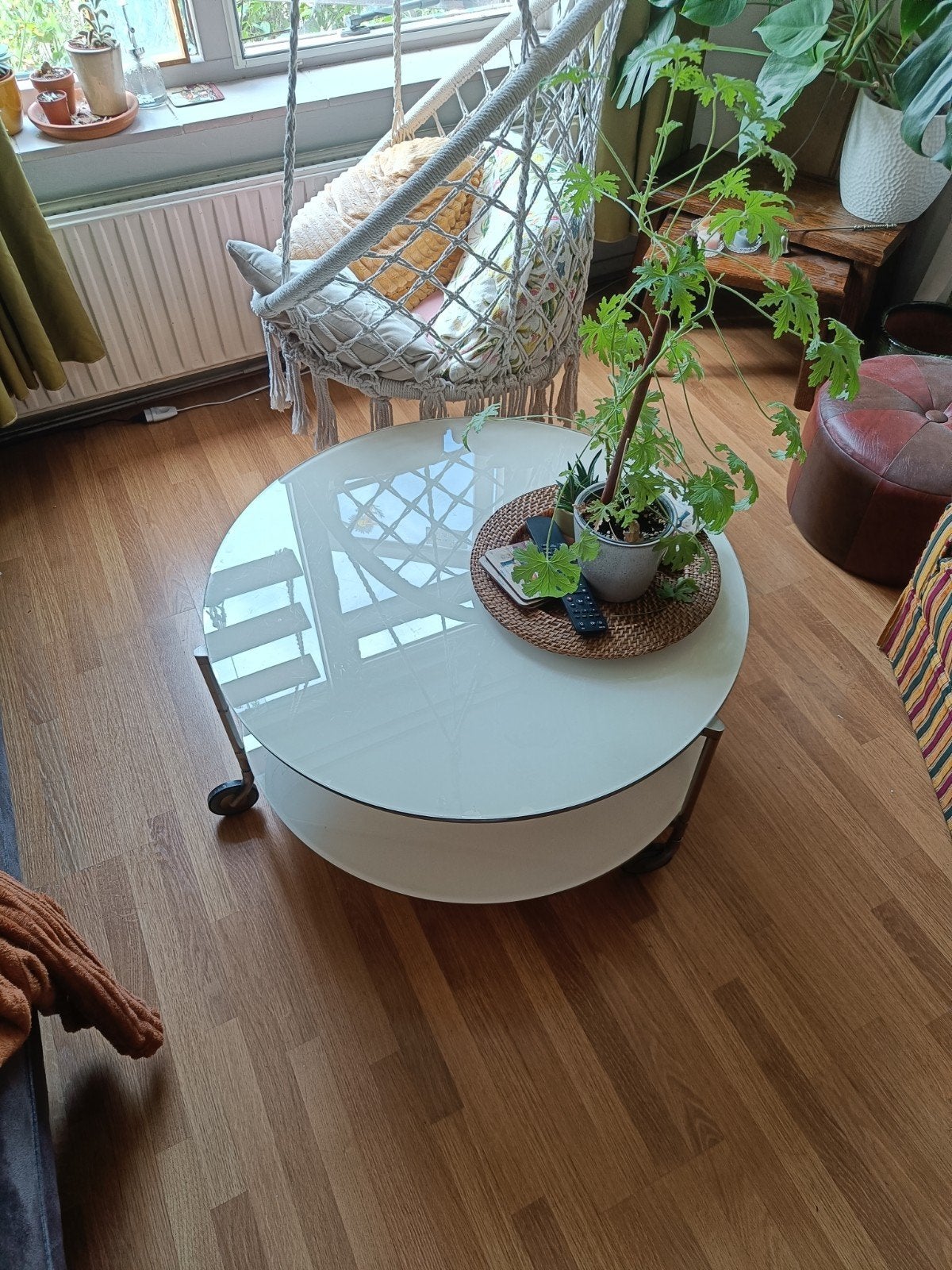 Vintage IKEA Strind salontafel, Huis en Inrichting, Tafels | Salontafels, Ophalen, Gebruikt, 50 tot 100 cm, Rond