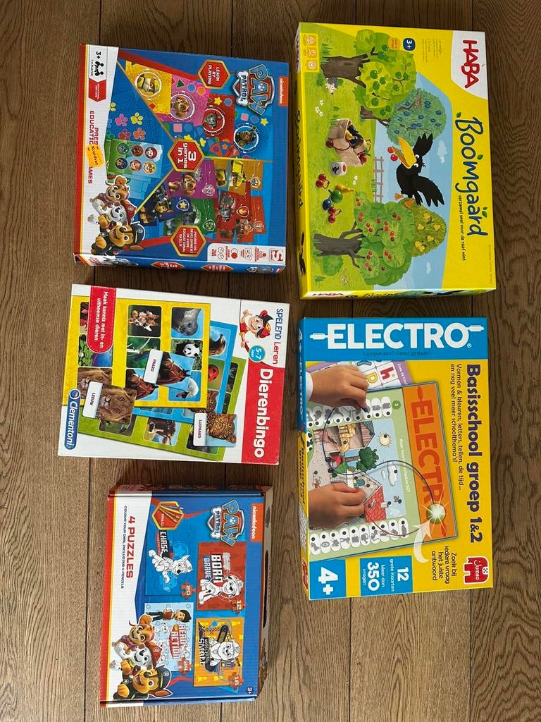 Kinderspellen, Ophalen, 10 tot 50 stukjes, Zo goed als nieuw, 4 tot 6 jaar