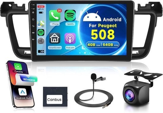 Autoradio Peugeot 508 – 2 Din Auto Stereo, Corvance B.V., Verzenden, Nieuw, Corvancebol@gmail.com