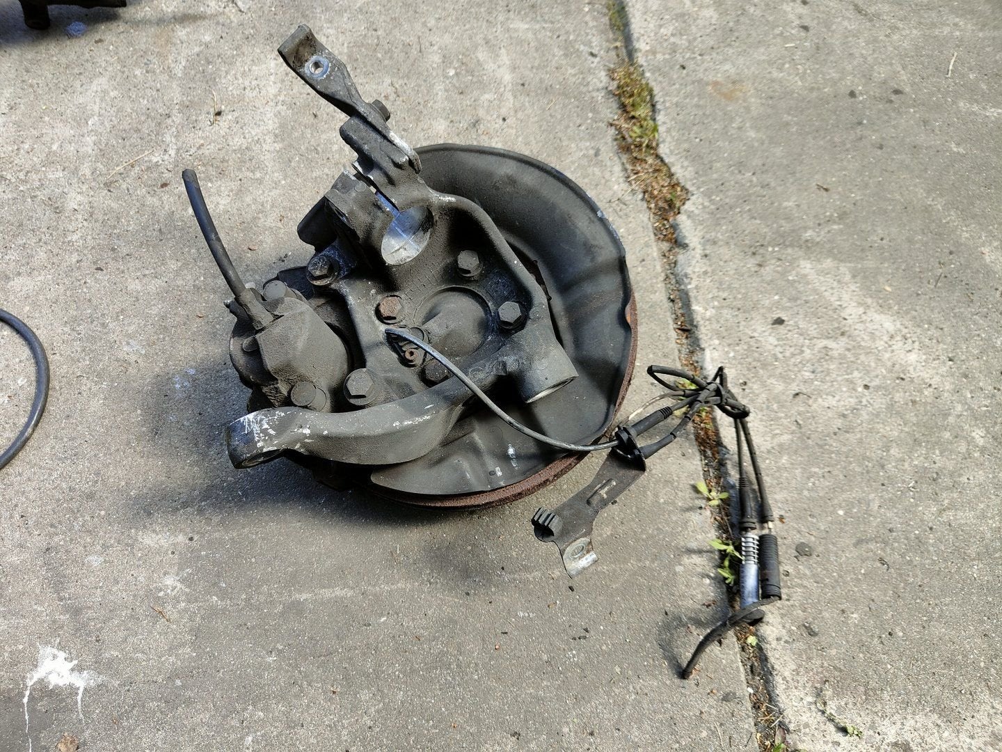 Fusee rechts met remklauw en schijf  BMW 5 serie E39 535 i 5, Gebruikt, -, -, Ophalen of Verzenden