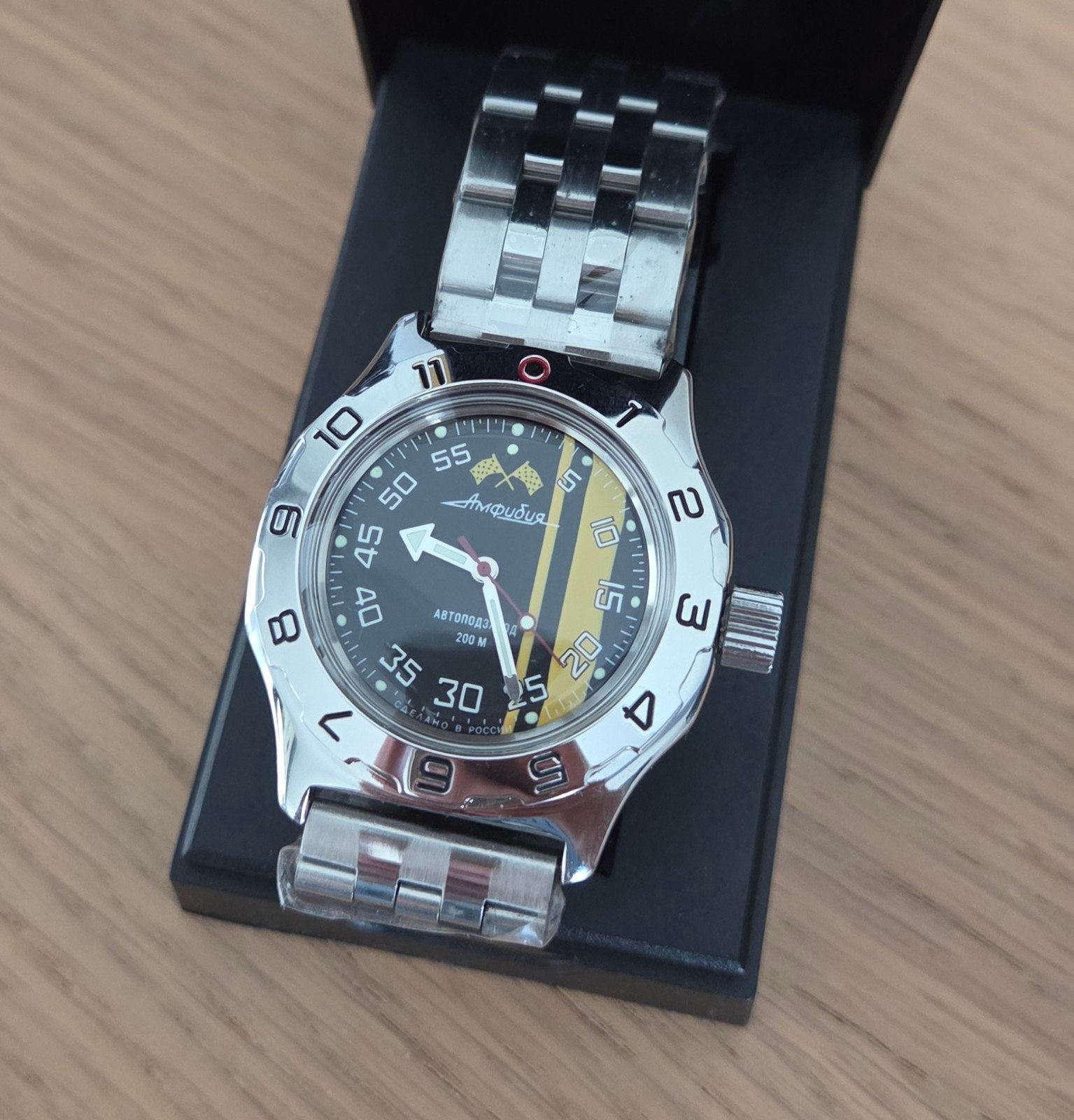 Vostok Amphibia 100652, Overige merken, Staal, Staal, Polshorloge