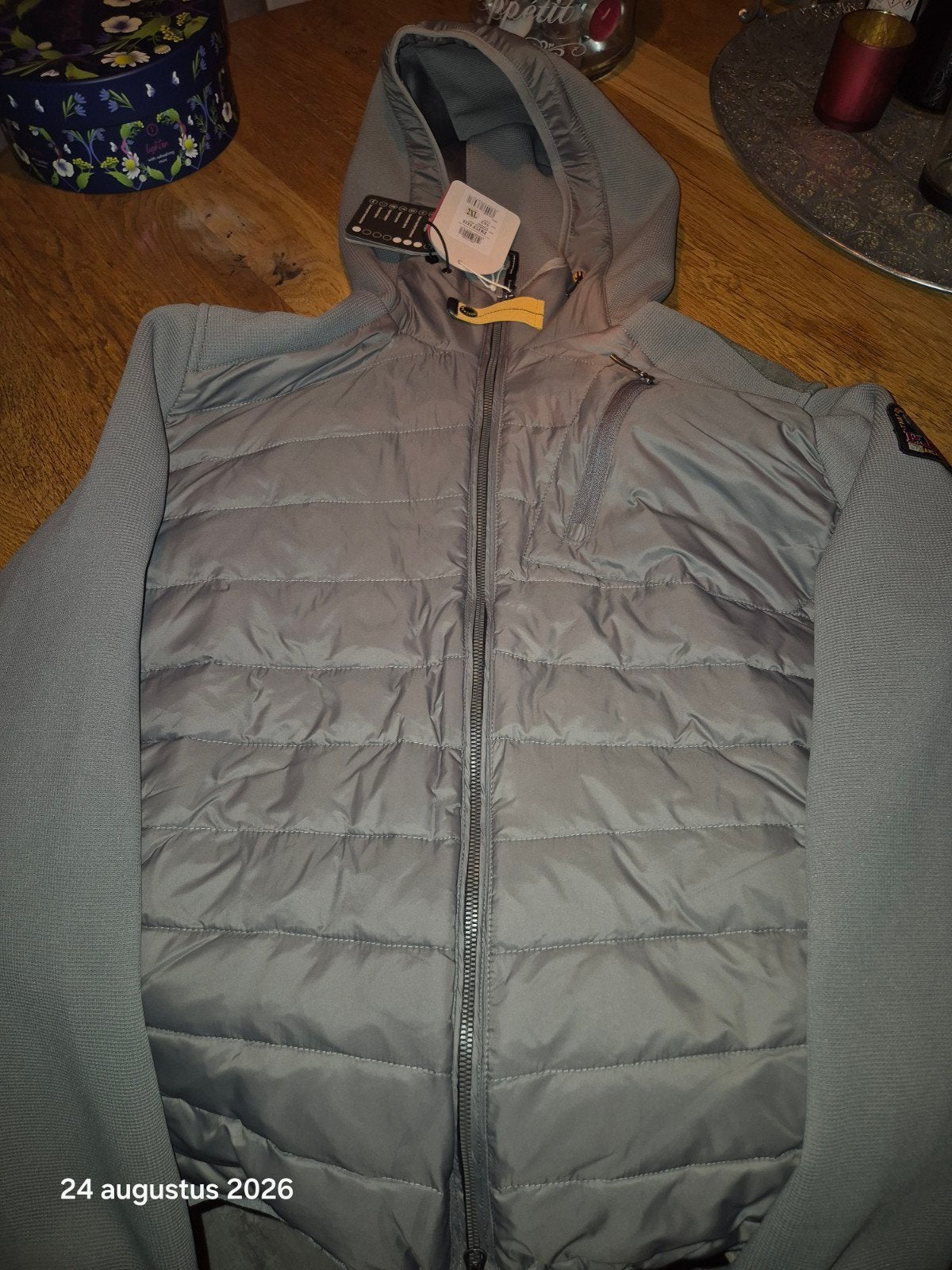 P.J.S. tussenjas - Nieuw, valt als L/XL, Kleding | Heren, Jassen | Winter, Ophalen of Verzenden, Grijs, P.J.S., Maat 56/58 (XL)