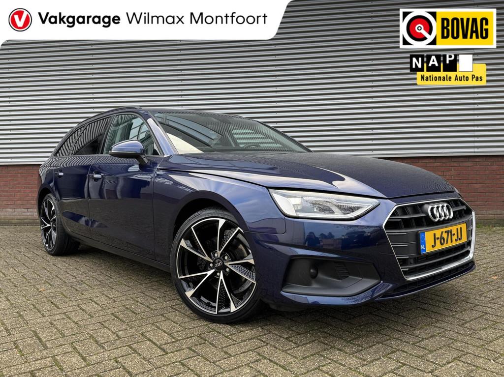 Audi A4 Avant 35 TFSI|Clima|Navi|19inch|Trekhaak|Getintglas|, Auto's, Audi, Stof, Gebruikt, 4 cilinders, Blauw