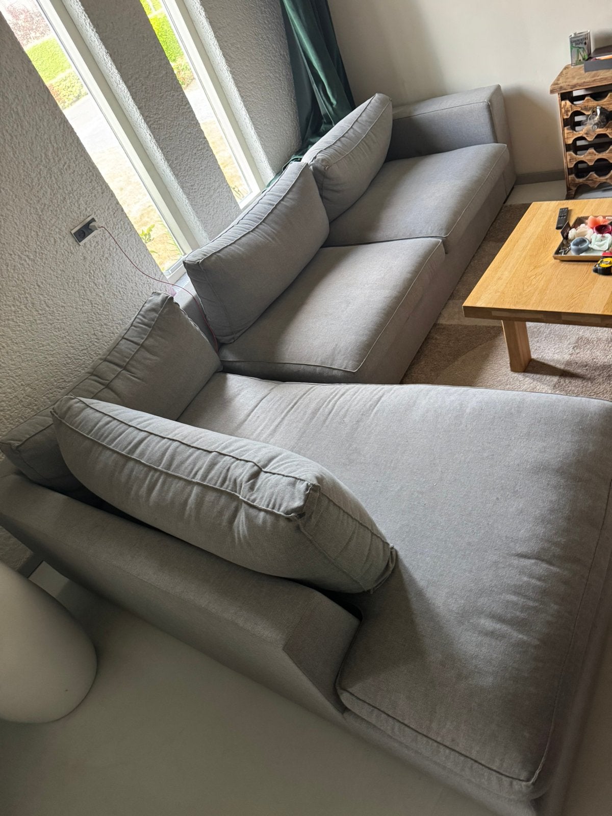 Lounge bank, Ophalen, Gebruikt, Stof
