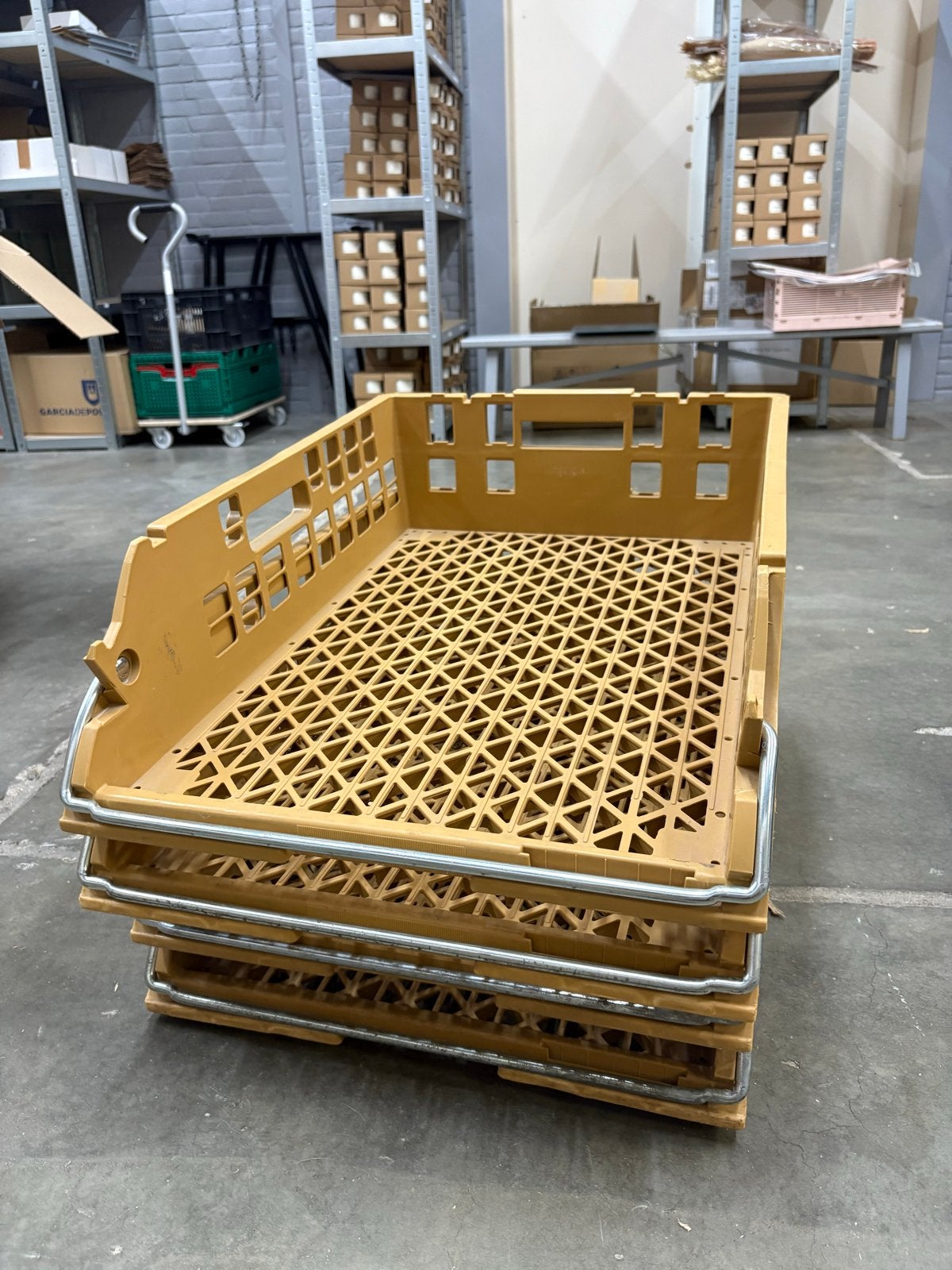5x opvouwbare kratten voor opslag/transport broodkratten, Ophalen, Gebruikt, 40 tot 60 cm, Opvouwbaar
