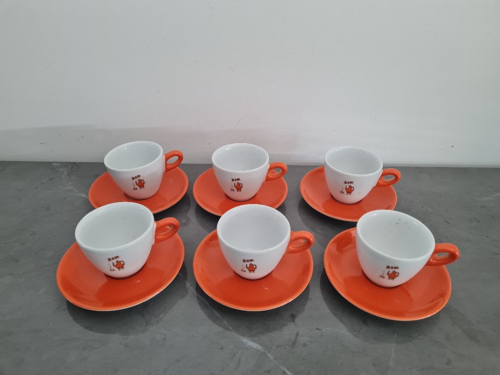 set van 6 vintage kopjes en schoteltjes, Ophalen of Verzenden, Huis en Inrichting