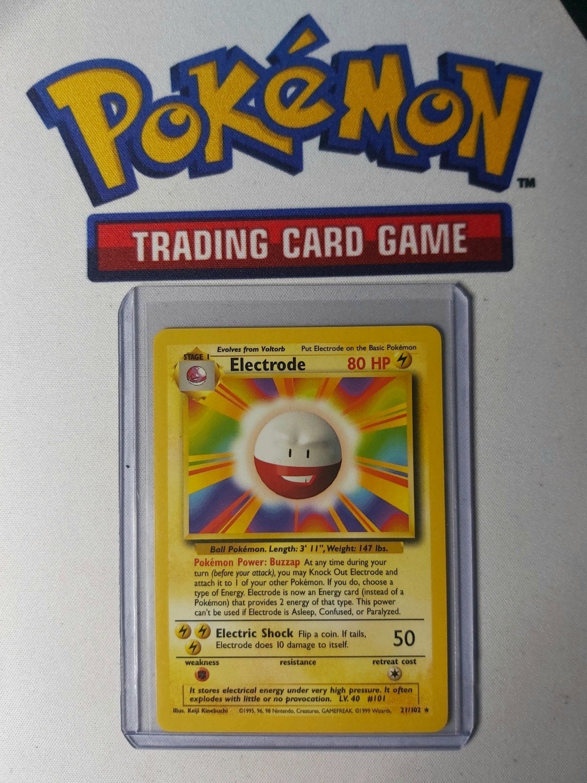 Electrode non Holo Rare, Base Set 1999, Ophalen of Verzenden, Zo goed als nieuw, Losse kaart