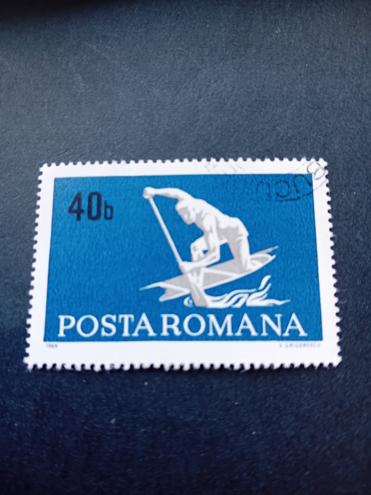 Postzegel Roemenië - Roeien 40b Posta Romana, Postzegels en Munten, Ophalen of Verzenden, Overige landen