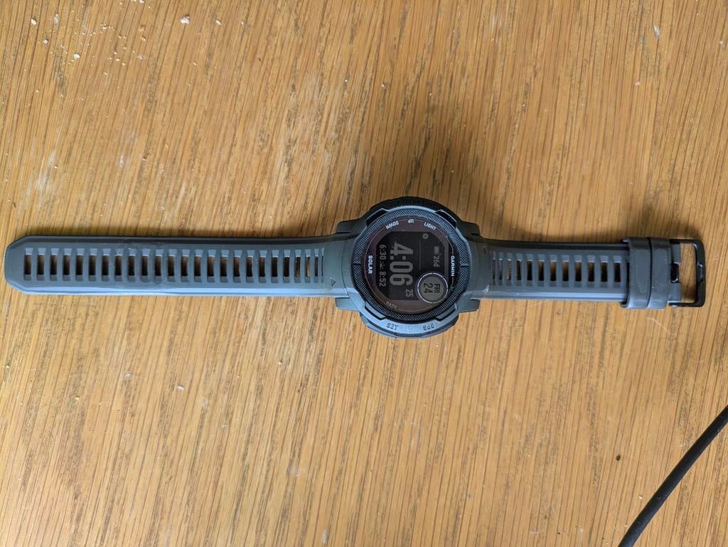 Garmin Instinct 2 Solar Horloge met Extra Bandjes, Garmin, Ophalen of Verzenden, Zo goed als nieuw, Waterdicht