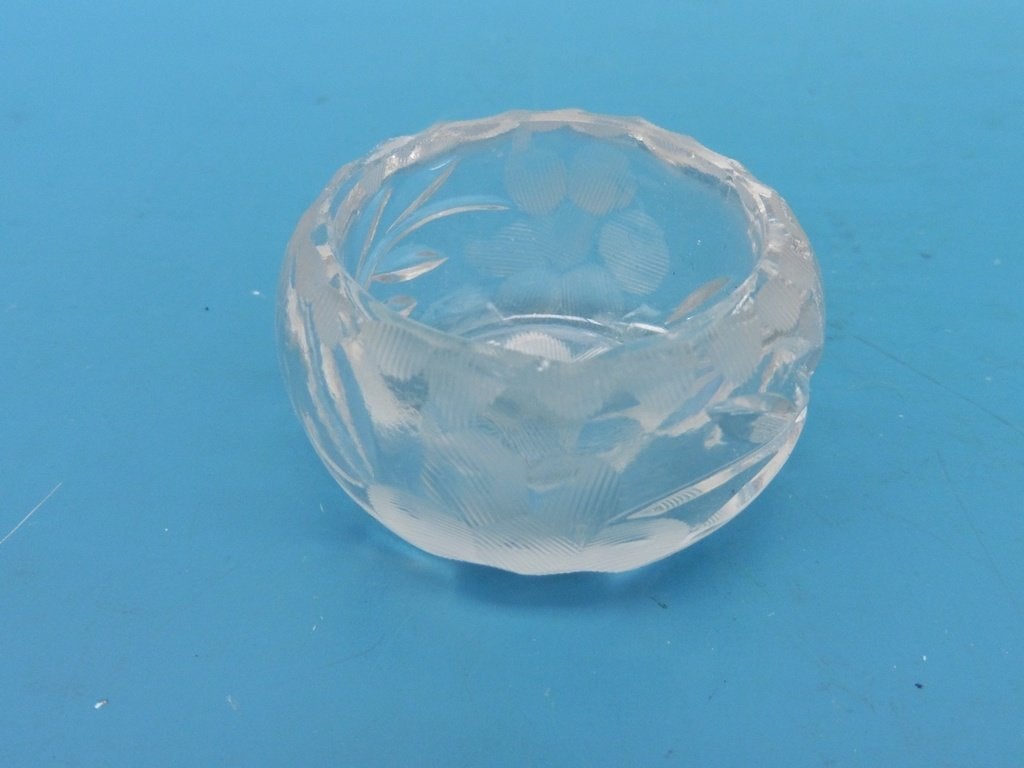 Glazen zoutbakje, Antiek en Kunst, Ophalen of Verzenden