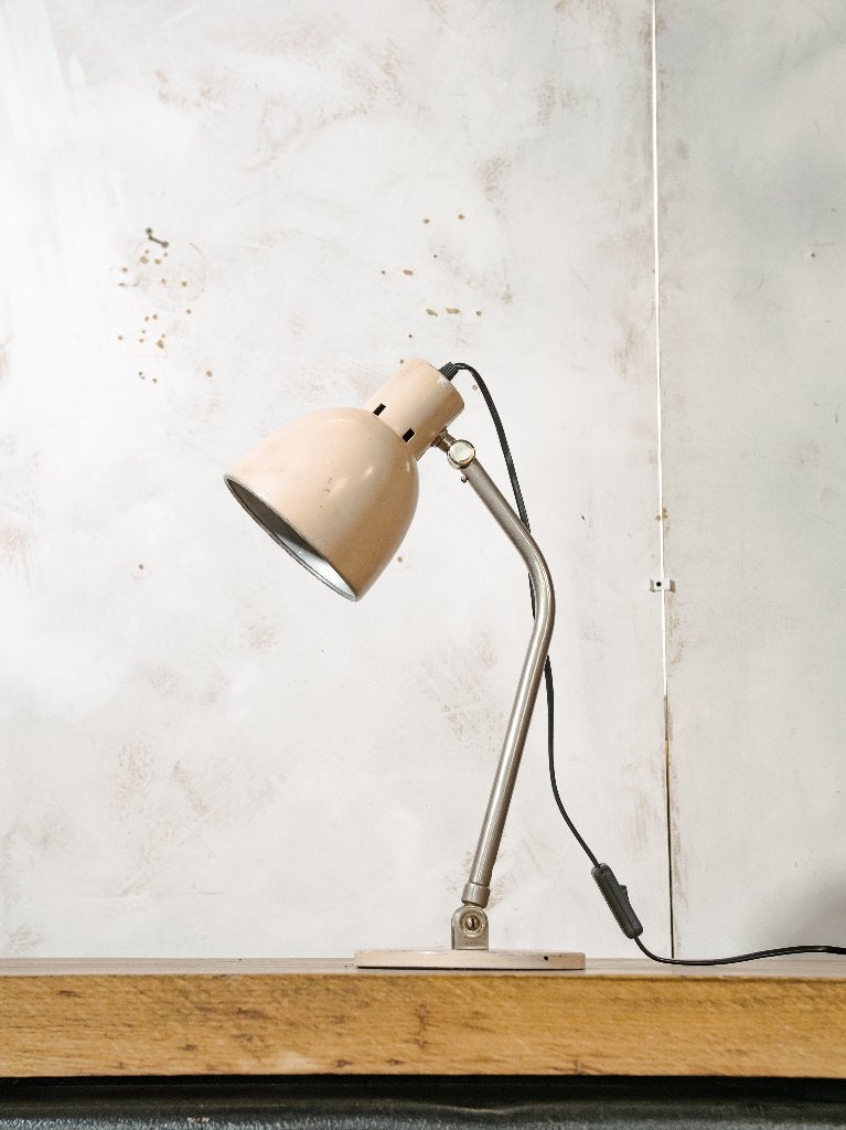 Vintage Hala Zeist Bureaulamp (Model 98) – Beige, Huis en Inrichting, Lampen | Tafellampen, Ophalen, Gebruikt, Minder dan 50 cm
