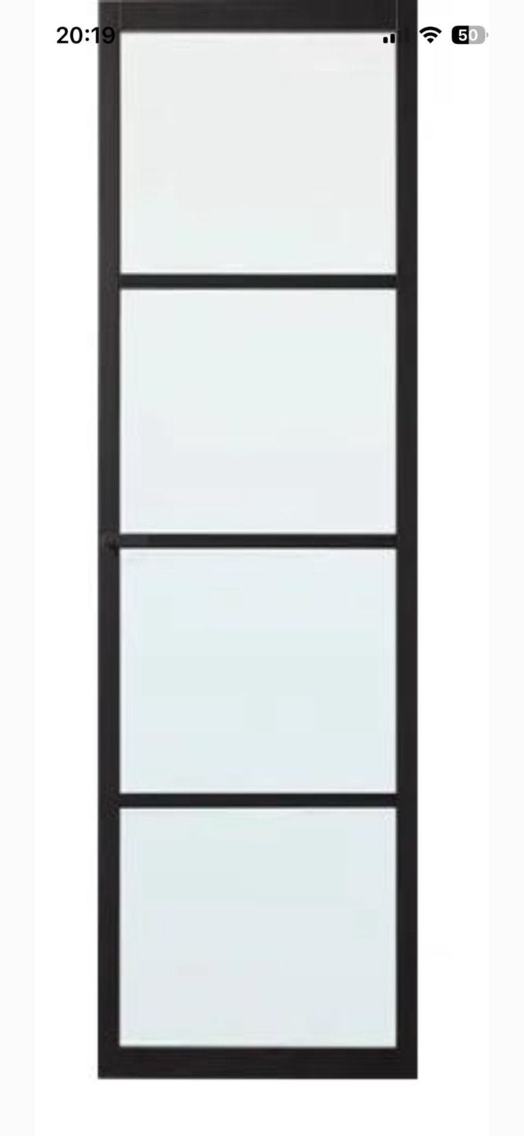 Staal look deur, Doe-het-zelf en Verbouw, Deuren en Horren, Ophalen, Zo goed als nieuw, Binnendeur, 200 tot 215 cm