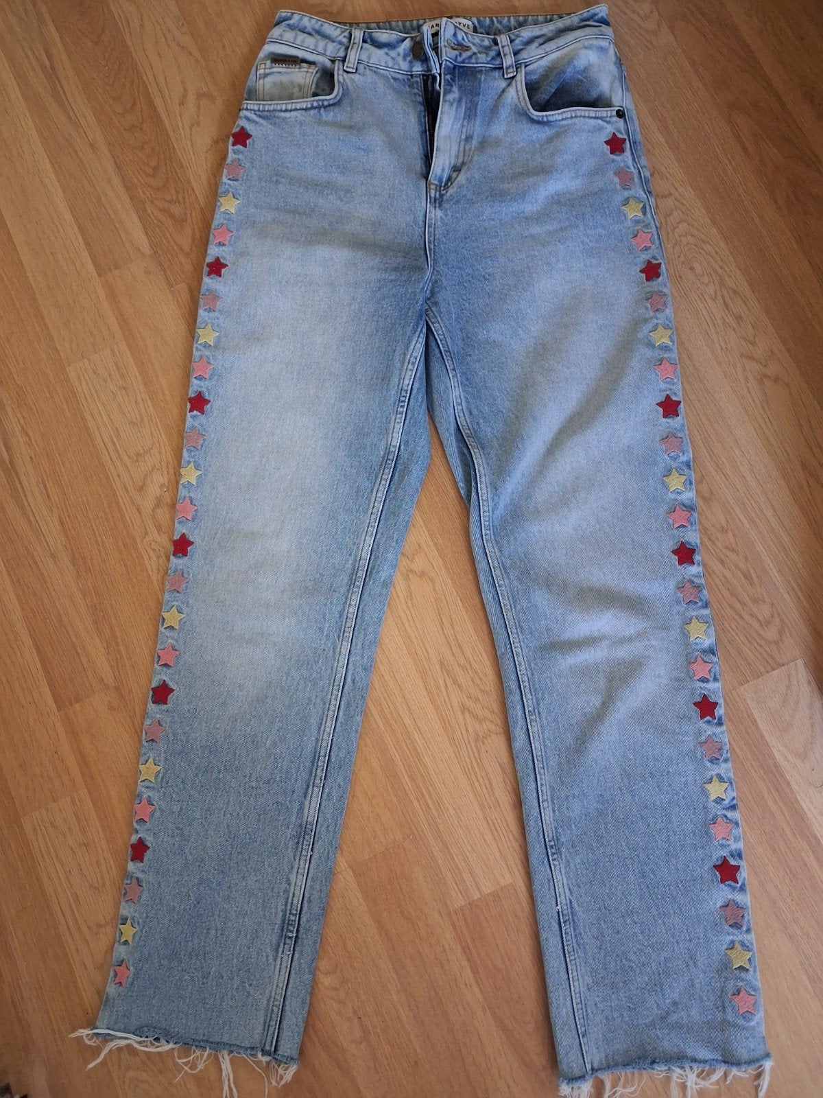 Harper & Yve jeans met sterren, maat 25, Blauw, Ophalen of Verzenden, W27 (confectie 34) of kleiner, Harper & Yve