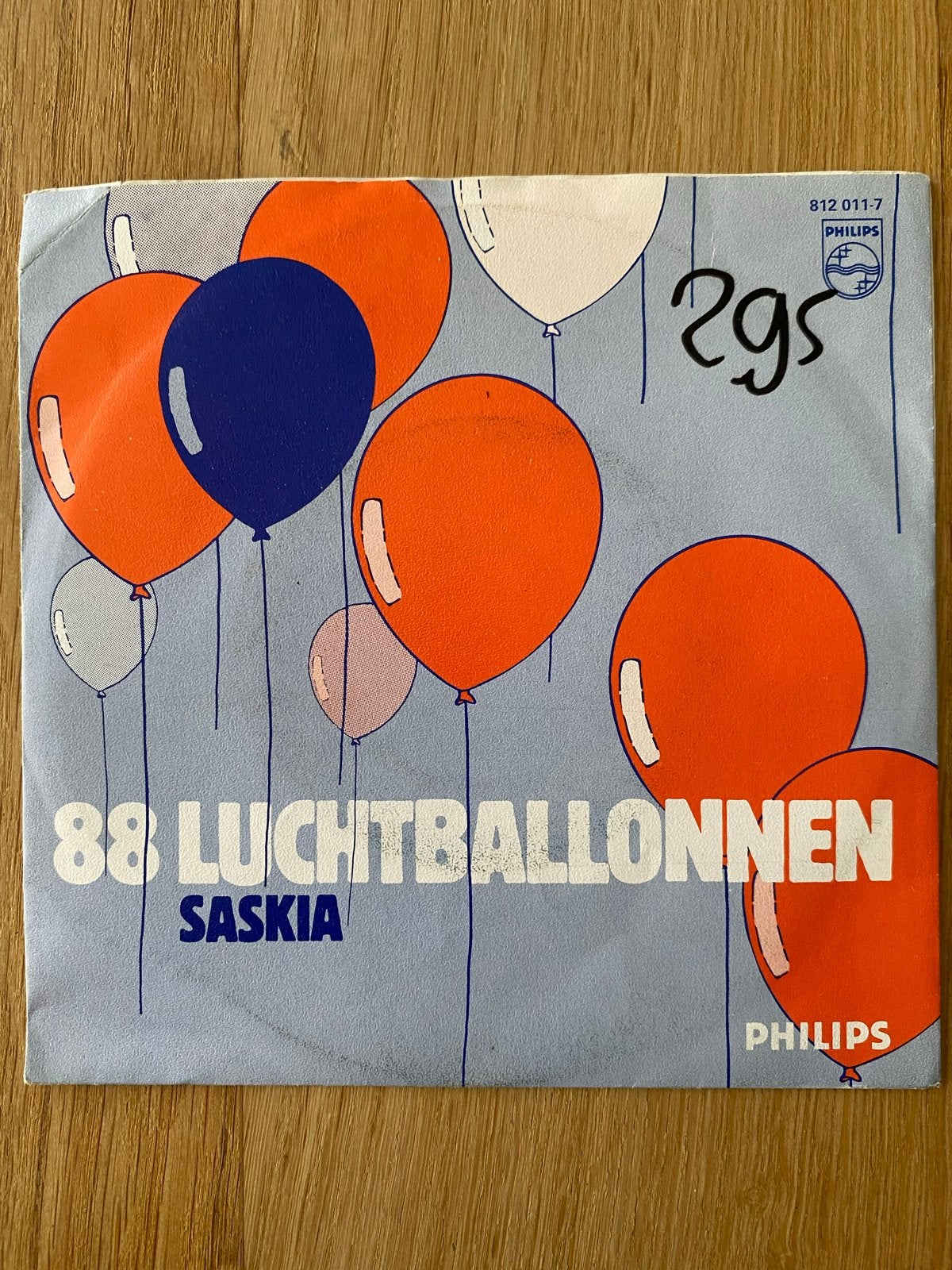 Saskia - 88 Luchtballonnen (Vinyl Single, Uitstekend), Originele persing, 7 inch, Ophalen of Verzenden, Zo goed als nieuw