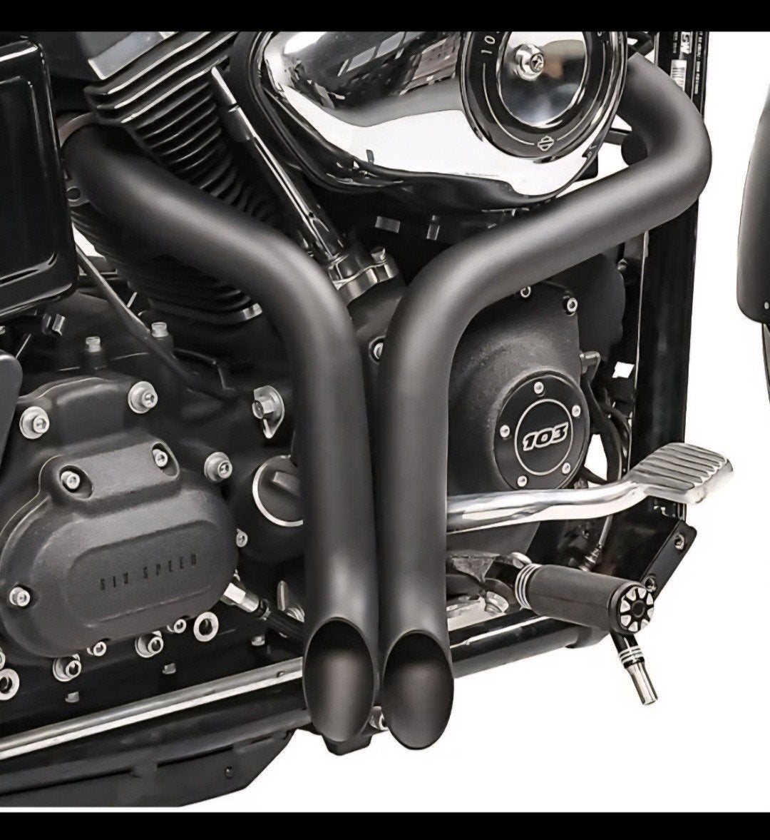 Zwarte drag pipes (uitlaten) voor Harley-Davidson, Motoren, Ophalen of Verzenden, Nieuw