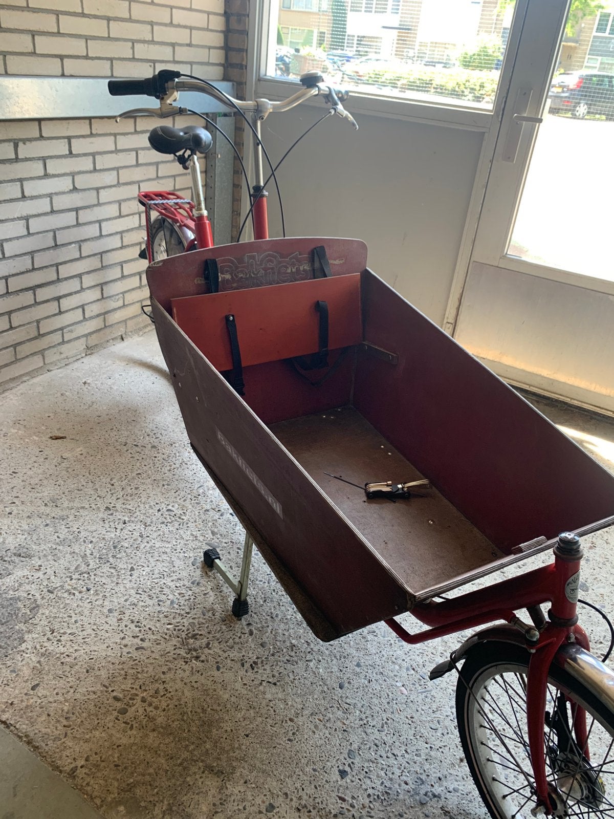 Bakfiets nl leuk met de kinderen, Fietsen en Brommers, Ophalen, Zo goed als nieuw, 4 kinderen of meer