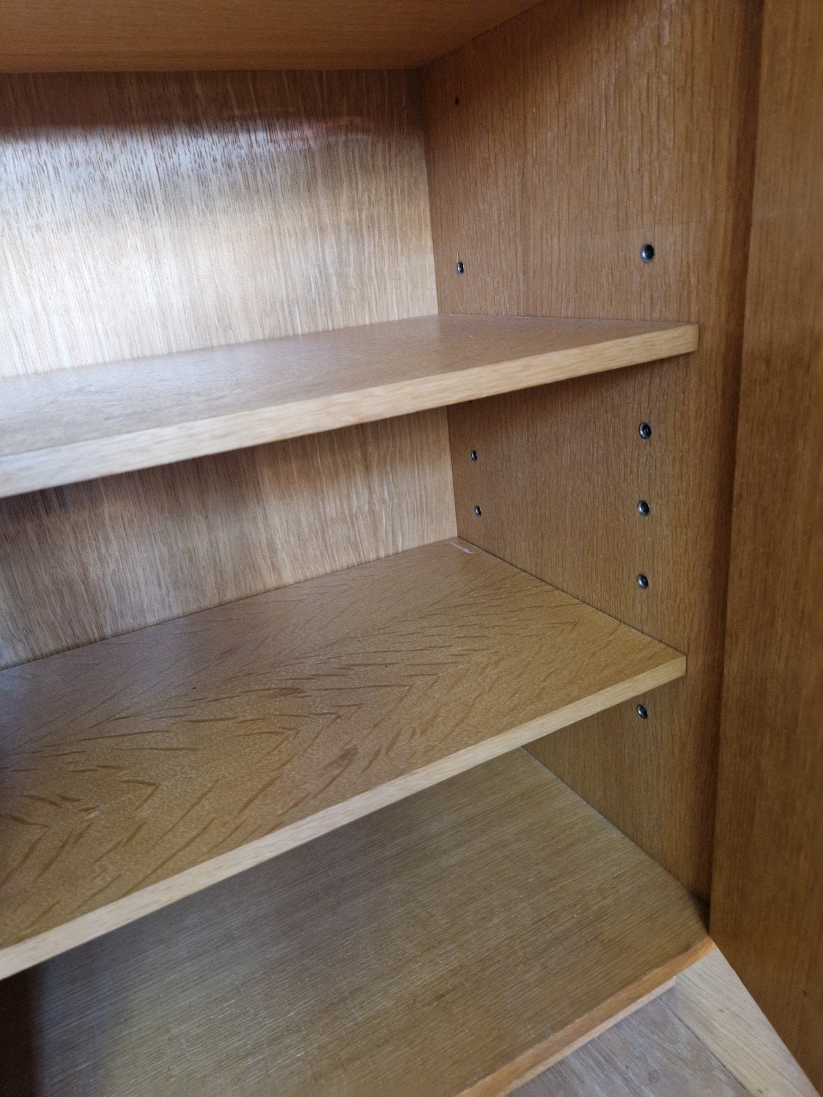 Vintage houten kastje met verstelbare planken, Ophalen, Gebruikt, Onbekend, Onbekend