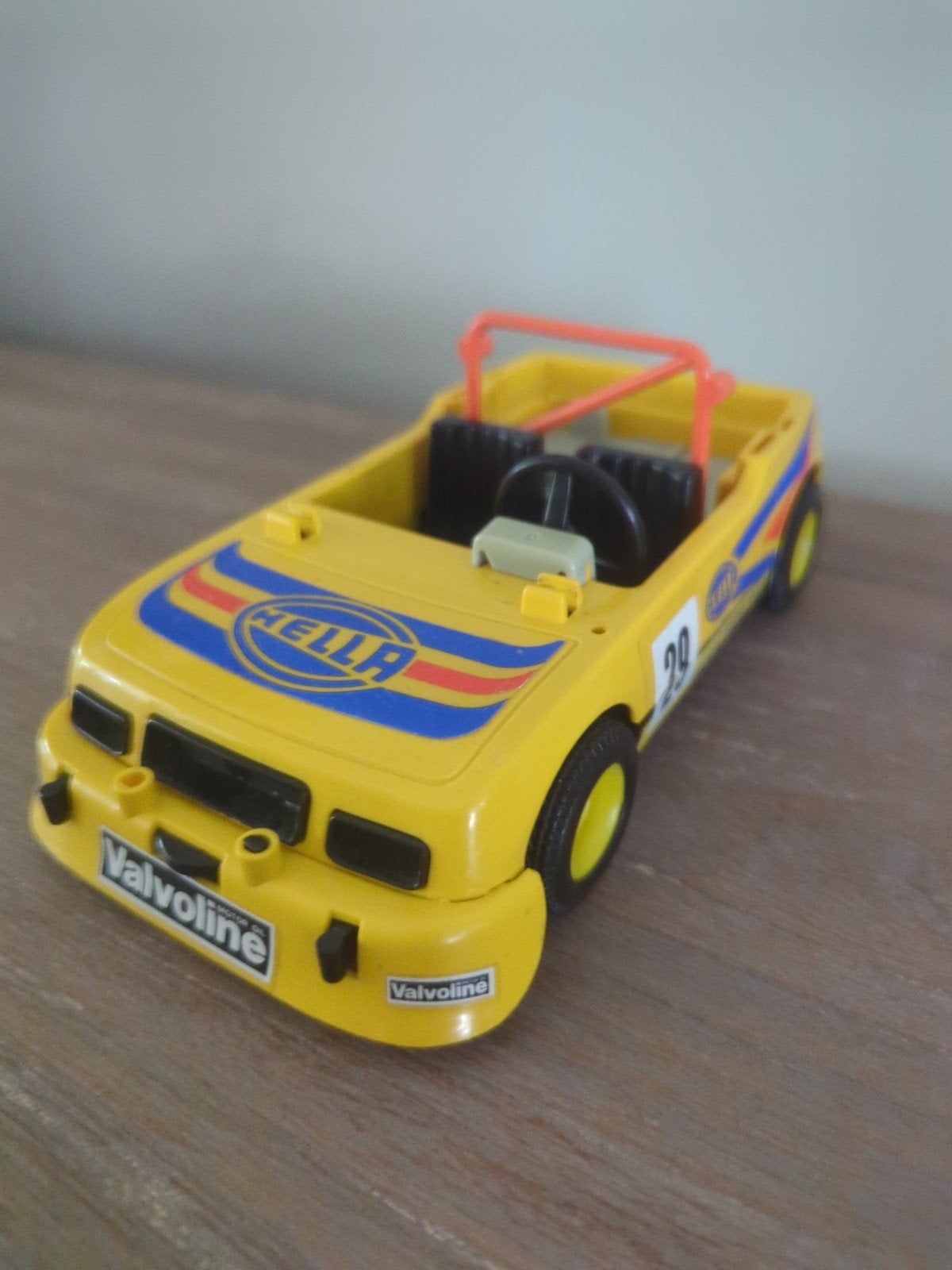 Playmobil Rallye Team Raceauto - Geel met Hella/Valvoline, Ophalen of Verzenden, Gebruikt