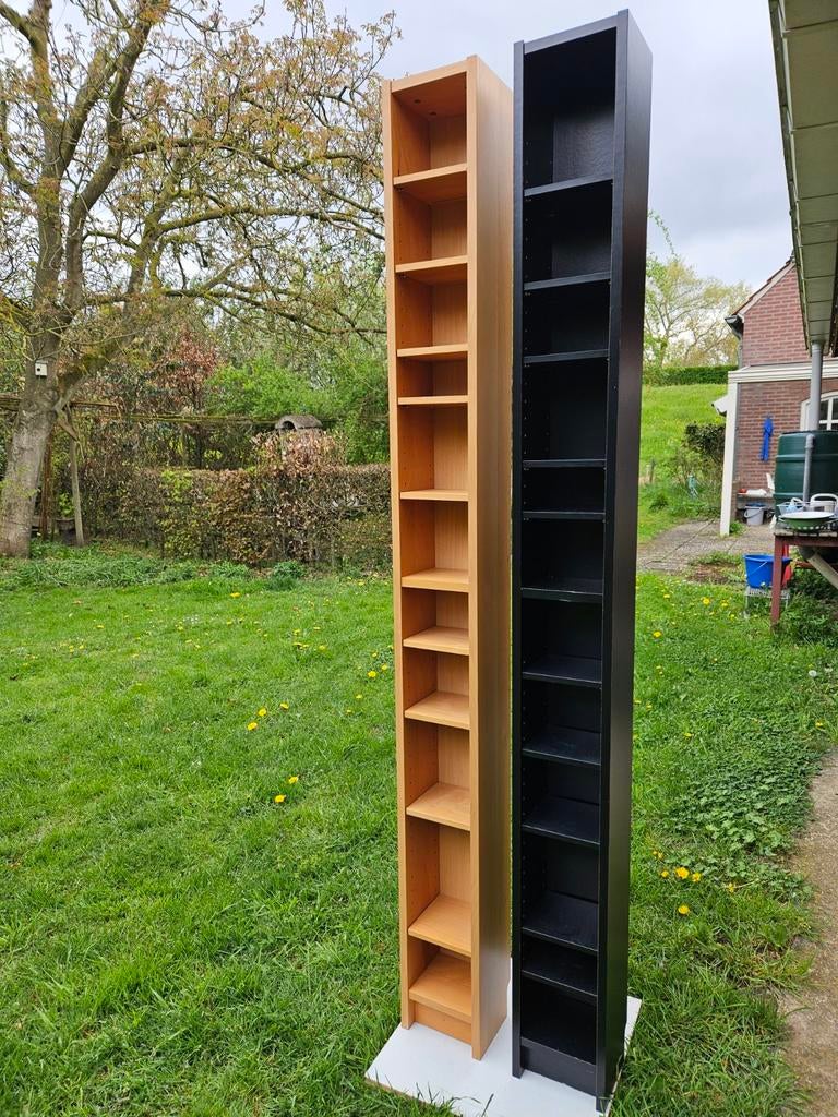 Twee Ikea cd kastjes. Boeken kastjes., Huis en Inrichting, Woonaccessoires | Cd- en Dvd-rekken, Ophalen, Hout, Cd's