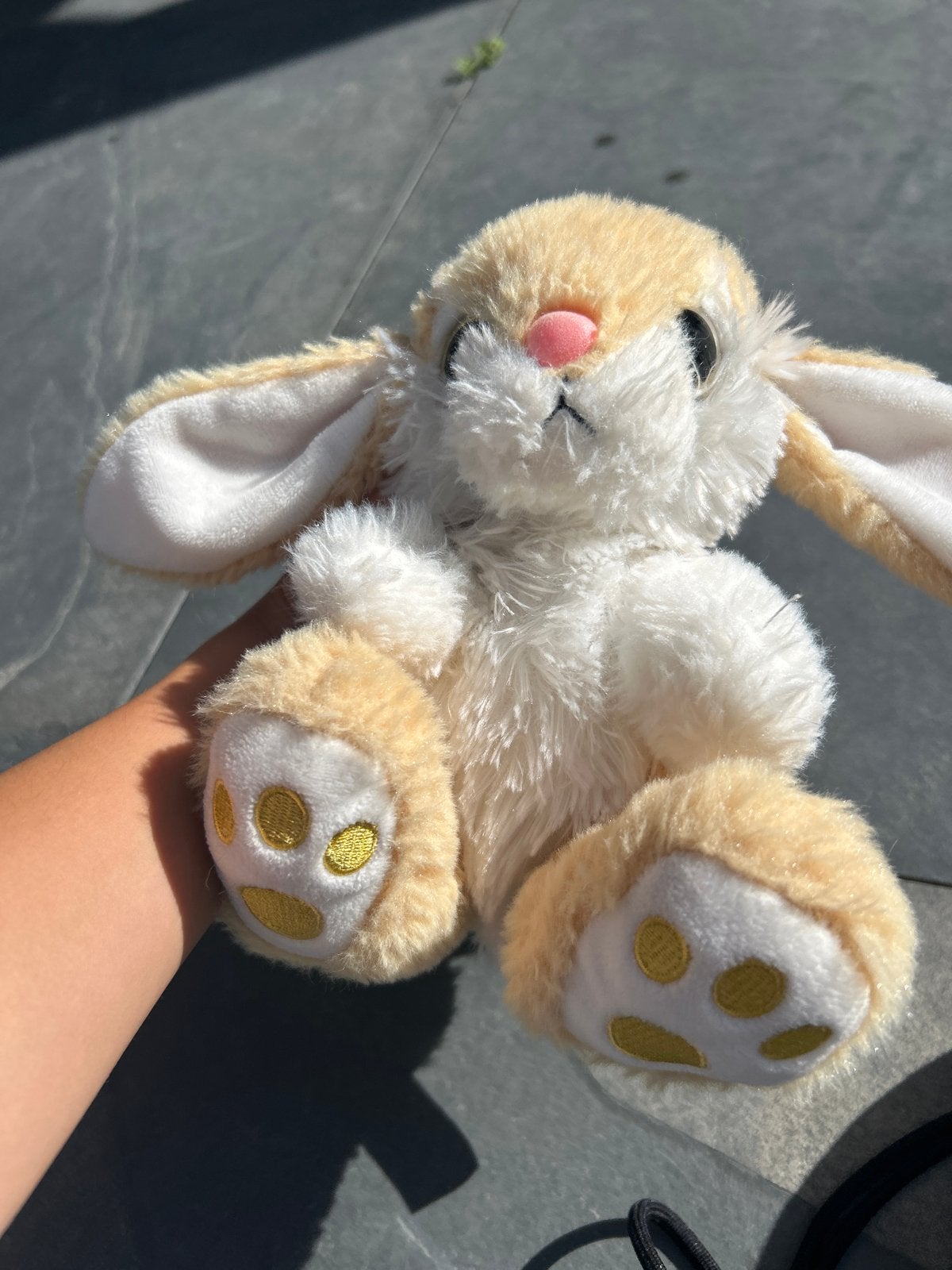 Schattig konijnen knuffeltje - Zo goed als nieuw, Konijn, Ophalen of Verzenden, Zo goed als nieuw, Klein (minder dan 20 cm)