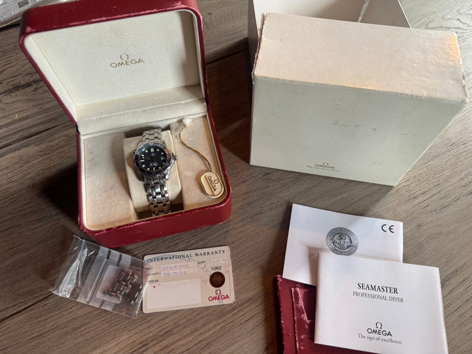 Omega Seamaster Professional 36 mm – 1998, Ophalen, Staal, Polshorloge, Zo goed als nieuw